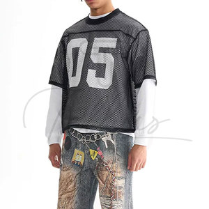 เสื้อยืดลำลองผู้ชายไซส์ใหญ่ ผ้าตาข่าย ระบายอากาศ น้ำหนักเบา ใส่ได้ทุกวัน ใส่เล่นกีฬา แขนสั้น - Product Image 2