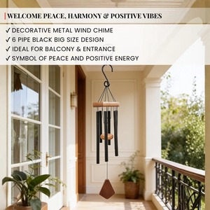 Campana de Viento Decorativa de Metal para Colgar en Exteriores, Jardín, Patio, Decoración del Hogar - Product Image 3