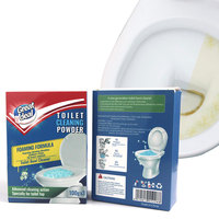 Poudre Nettoyante Automatique à Mousse Intense pour Toilettes, Détachant Puissant Contre les Taches Tenaces et Jaunes