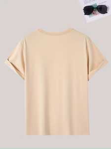 Camiseta de Hombre de Estilo Moderno, Premium, con Hombros Caídos, Calidad Premium, Personalizada, 100% Algodón, Cómoda, Cuello Redondo, Manga Corta, Corte Holgado - Product Image 5