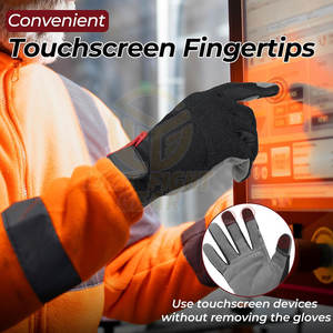 Guantes Profesionales para Mecánicos con Costuras Reforzadas y Diseño Flexible para Tareas de Taller - Product Image 4