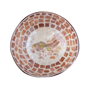 Tazón de concha y coco de alta calidad, diferentes patrones para decoración, hecho en Vietnam - Product Image 3
