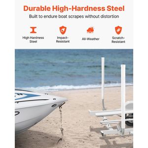 Pali Guida Regolabili per Rimorchi di Barche e Moto d'Acqua, 2 Pezzi, in Acciaio ad Alta Durezza per una Facile Navigazione sul Sentiero - Product Image 4