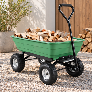 Carrito de Jardín Moderno de Polipropileno de 600 lb, 4.0 Pies Cúbicos, Llantas Neumáticas Resistentes, para Jardín y Granja, ODGGAD010, al Mejor Precio - Product Image 1