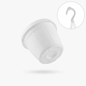 Lightweight Hanging <b>Planter</b> for Exhibition Event Decor White PP <b>Pot</b> for Commercial Displays Wholesale - Product Image 1