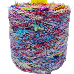 Fil de soie Himalaya Sari écologique, recyclé et durable fil de soie pure fabriqué à partir de déchets de soie de mûrier pour le tricot et le crochet - Product Image 1