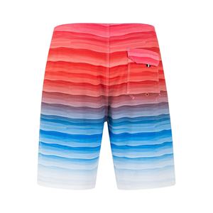 Short de bain d'été confortable et respirant pour hommes Short de plage de fitness à séchage rapide avec motif solide en tissu de maille imprimé - Product Image 5