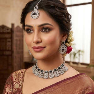 Ensemble de collier fantaisie en diamants américains scintillants Jewelemarket 10575396BL Bijoux de mode - Product Image 5