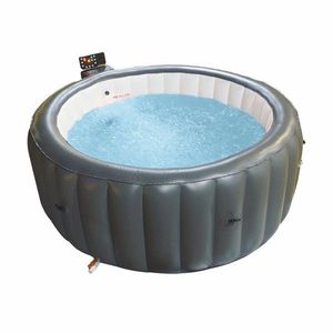 Piscina Spa Gonfiabile Portatile da Esterno 180x70 cm per 2-3 Persone con 6 Luci LED Colorate e Copertura Inclusa - Product Image 1