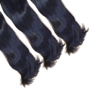 Extensiones de Cabello Humano Remy 100% de Doble Trama y Doble Extracción, Premium, de Longitud Completa, Paquetes Superior e Inferior, Color Natural, Suaves