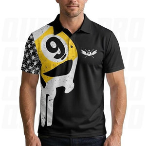 Camiseta de Polo de Billar 3D para Hombre, Jersey de Billar de 8 y 9 Bolas, Alta Calidad, Logotipo Personalizado al por Mayor, Secado Rápido, Transpirable, Sublimación - Product Image 4