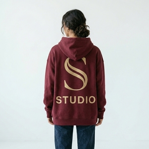 Sudadera con Capucha para Mujer, 100% Algodón, Cierre Frontal, Color Sólido, Cordón Ajustable, Corte Regular, Estilo Casual Urbano, Primavera/Invierno, Tejido Cepillado - Product Image 2