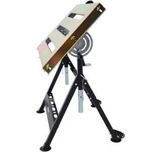 โต๊ะเชื่อมเหล็กพับได้ ขนาด 30"x20" รับน้ำหนักได้ 400 ปอนด์ พร้อมช่องปรับระดับสามช่อง และล้อโต๊ะทำงาน 20 ล้อ - Product Image 4