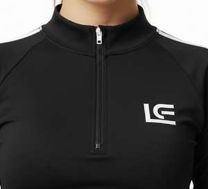 Nouvelle arrivée : Robe de tennis anti-UV pour femme, été, demi-zip, taille haute, jupe 2-en-1 avec poche, vêtements de pickleball, écologique - Product Image 4