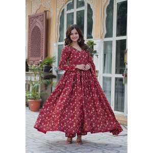 Hermoso vestido de fiesta de talla XL con pantalón y Dupatta para mejorar tu aspecto elegante - Product Image 5