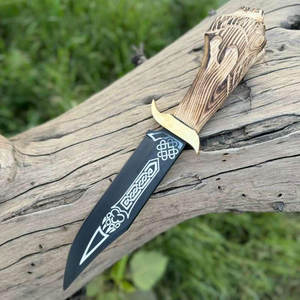 ขวานไวกิ้งแบบดั้งเดิมทำมือ สไตล์นอร์ดิก ใบมีดเหล็กกล้าคาร์บอน ด้ามไม้ สำหรับตั้งแคมป์ ล่าสัตว์ ตัดไม้กลางแจ้ง - Product Image 2