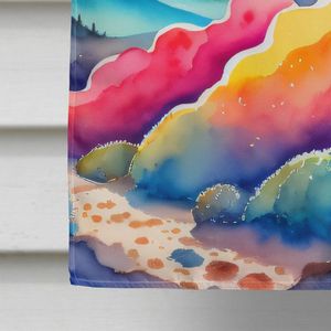 บรูเนียธงตกแต่งระเบียงบ้านหลากสีขนาดใหญ่สำหรับประดับสวนทำจากโพลีเอสเตอร์ทนทานพร้อมเสาแขนเสื้อ - Product Image 4