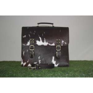 Mallette élégante et moderne en cuir de vachette véritable pour ordinateur portable sac à main de week-end avec organisateur de documents de voyage pour dames et bébés - Product Image 1