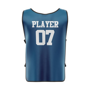 Customized Men's Soccer Bib Shirts Plus Size Summer Wear 100% Polyester Anti Bacterial Moisture Wicking Quick Dry Football Bibs - Product Image 2