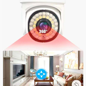 Incluye función de intercomunicación, cámara WiFi PTZ HD 1080P para exteriores, 355 °   Pan 90 °   Inclinación, Audio Bidireccional, Visión Nocturna, Alerta de Movimiento para H - Product Image 3