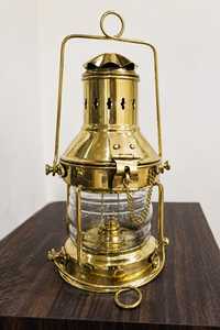 Lampe à pétrole décorative en laiton, corps robuste, idéale pour la décoration intérieure, l'éclairage festif et l'extérieur – Disponible en gros – Offre spéciale - Product Image 3