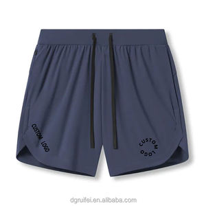 Pantalones Cortos Deportivos para Hombre, Personalizados, de Tela Oxford, Cintura Alta, Cierre Elástico, Secado Rápido, Corte Dividido, 7 Pulgadas de Largo Interior - Product Image 3
