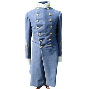 La reconstitución de este uniforme es una reproducción del frac de oficial, con tela de cadete, detalles en blanco y botones de la época de la Guerra Civil. - Product Image 5