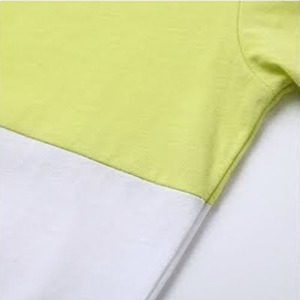 T-shirt Homme 100% Coton Haute Qualité Bicolore Col Rond Manches Courtes Personnalisable Respirant Coupe Ample Oxford Vente en Gros - Product Image 4