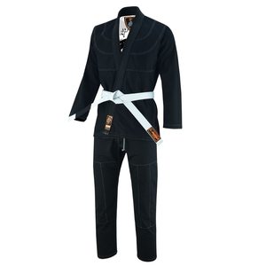 bjj suit jiu jitsu uniform custom logo cotton fabric pearl weave breathable lightweight durable training gi for men women - Product Image 3