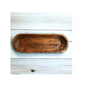 Bol à pâte en bois rustique style ferme, prix le plus bas, décoration et cadeaux pour Noël - Product Image 4