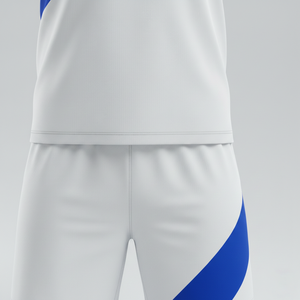 ชุดฟุตบอลแบบยูนิเซ็กซ์พร้อมกางเกงขาสั้น ชุดแข่งขันสองชิ้น ชุดฟุตบอลแห้งเร็ว ชุดกีฬา รับผลิตตามแบบ OEM - Product Image 6