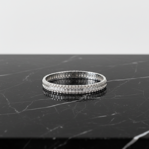 Brazalete de Diamantes Cultivados en Laboratorio con Corte Baguette en Oro de 14K y 18K, Joyería Fina Elegante y de Lujo para Mujer, Diseño Moderno - Product Image 6