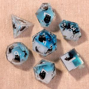ชุดลูกเต๋าเรซิ่นคุณภาพพรีเมียม โปร่งใสสูง ลูกเต๋าเรซิ่นทรงหลายเหลี่ยม สำหรับเกม RPG ระดับมืออาชีพ เกมบนโต๊ะ ขายส่งลูกเต๋าเกม - Product Image 2
