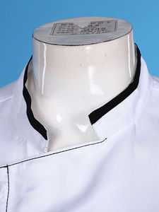 Chaqueta de Chef de Polialgodón de Nueva Calidad y Chaqueta de Chef Económica con Doble Botonadura y Logotipo Personalizado, Uniformes de Chef para Restaurante - Product Image 5