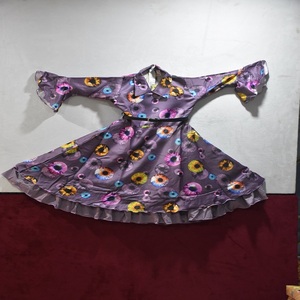 Robe violette décontractée pour femme, collection de vêtements pour enfants, styles élégants pour les fêtes et approvisionnement en gros de mode - Product Image 3