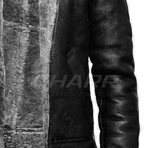 Veste d'hiver en cuir pour homme, qualité durable, style élégant et intérieur confortable pour un usage quotidien - Product Image 4