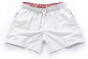 Shorts de bain décontractés pour hommes, personnalisables avec logo, 16 couleurs unies bleues, séchage rapide, imperméables, écologiques, coupe slim, pour activités de plein air - Product Image 3