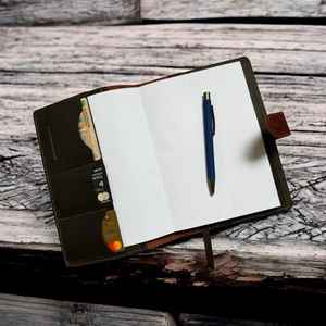 Couverture de carnet en cuir véritable de qualité supérieure, étui rechargeable pour journal, porte-carnet d'écriture, article cadeau NBC-0066 - Product Image 3