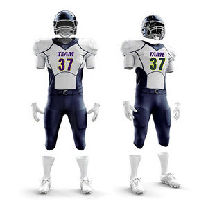 Proveedor de Uniformes de Fútbol Americano Profesionales de Manga Corta con Apliques de Diseño Personalizado en Color Verde a Precio Razonable en Pakistán - Product Image 3