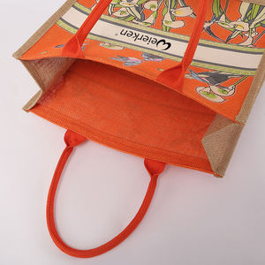 Large Capacity Jute Picnic Tote <b>Bag</b> for Grocery Beach and Outdoor Activities - Product Image 3