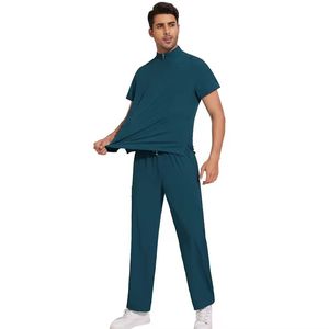 Vente en gros de blouses d'hôpital en tissu sergé, élégantes, unisexes, avec poches, nouvelles tenues médicales - Product Image 3