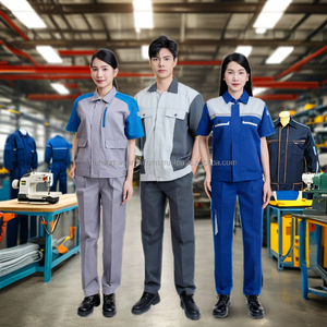 VN FOURNISSEURS Ensembles de vêtements de soudeur Tenue de travail automobile Uniformes électriciens grande taille Chemises/pantalons-OEM/ODM - Product Image 1