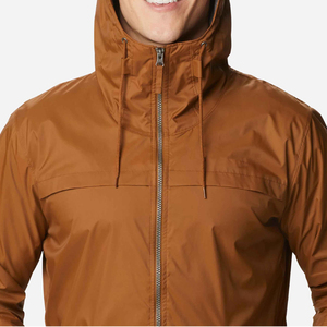Chaqueta Cortavientos Impermeable y Transpirable con Capucha para Hombre, con Forro de Malla Fina y Logotipo Frontal, para Otoño - Product Image 5