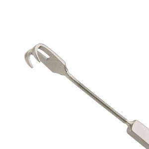 Retractor de eje flexible con resorte, doble punta afilada de 6 mm x 7 mm, 160 mm, instrumento quirúrgico de acero inoxidable, herramienta médica - Product Image 4