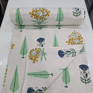 Ethnic Luxury Handmade Block Printed Cotton Dohar All-Season Give Looks Luxury Your Bedroom In All Occasion Buy At Bulk - Product Image 1