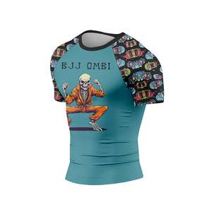 Custom Logo Men's <b>Mock</b> Compression Shirt Long Sleeve Shirts Quick Dry UV Protection Rash Guard for Surf Swim <b>Tops</b> Gym Tight Wear - Product Image 4
