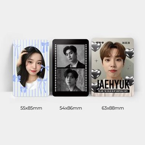 Impresión de Photocards K-Pop Personalizadas de 54x86mm, Tamaño Tarjeta de Crédito, Doble Cara, Esquinas Redondeadas, Foto de Ídolo, Empaquetadas Individualmente, Corea - Product Image 2