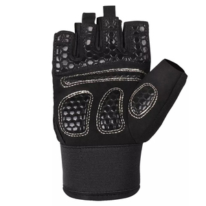 Gants de sport longs jusqu'au poignet, noir et gris, en PU, durables, style décontracté, pour le printemps et l'automne - Product Image 5