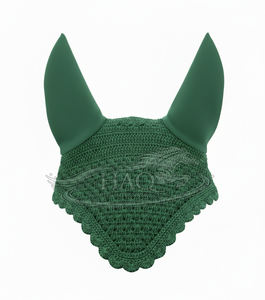 Gorro de ganchillo para caballo con orejeras, antimosquitos, insonorizado y transpirable para equitación - Product Image 1