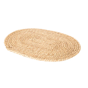 Washable Style Seagrass <b>Table</b> <b>Mats</b> <b>Round</b> Woven Straw Placemats Natural Wicker Chargers Easy Clean Tableware - Product Image 2
